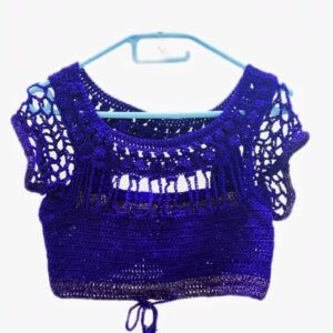 Royal Blue Crush Crop Top